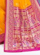 Wedding Wear Saree In Golden Yellow